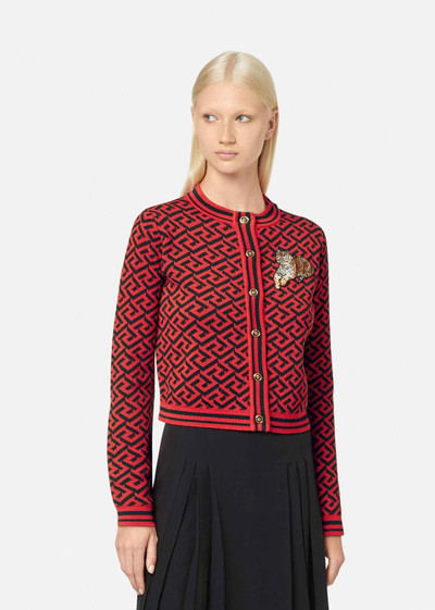 VERSACE Lunar New Year Tiger Virgin Wool Cardigan outlook