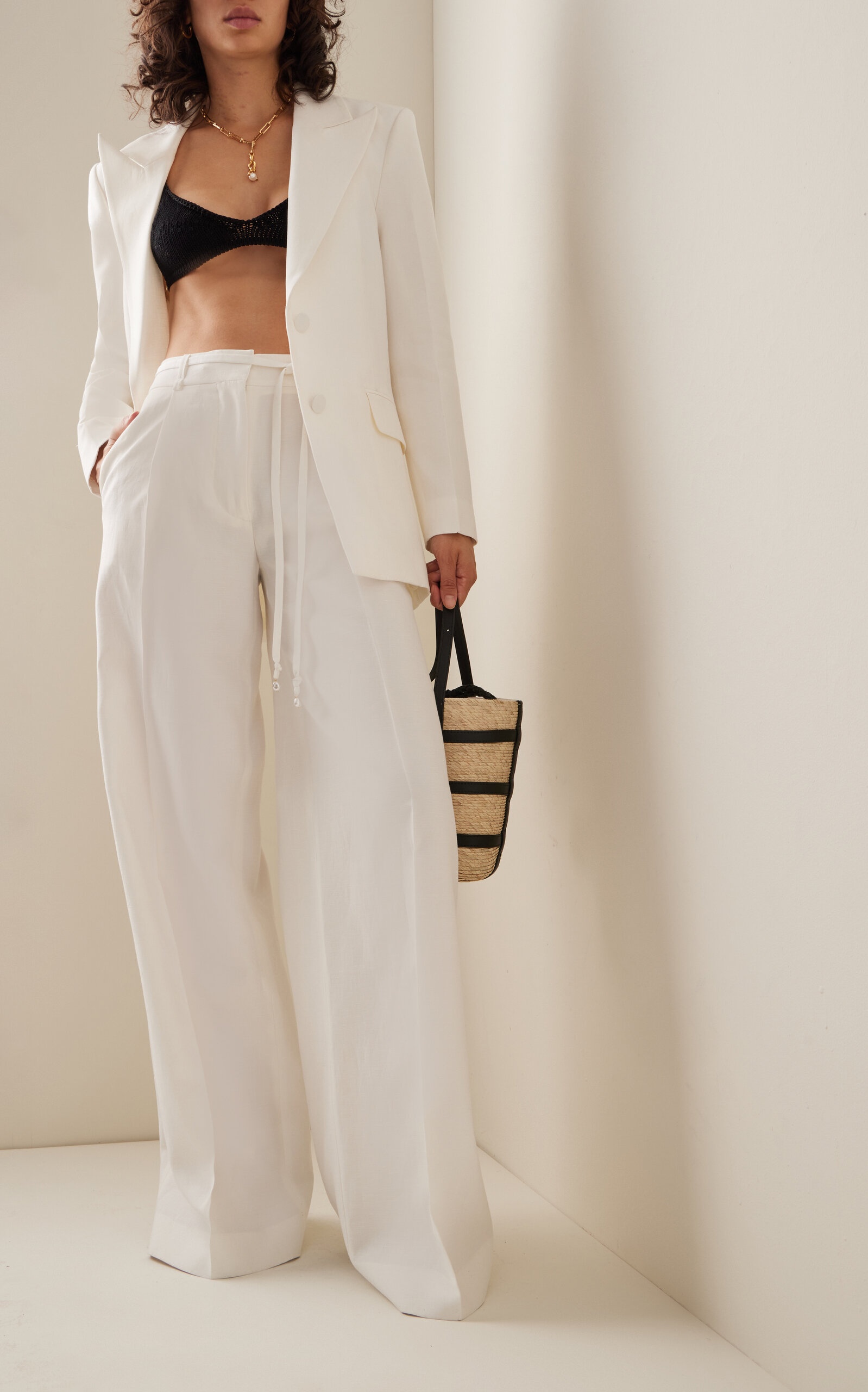 Exclusive Jess Wide-Leg Pants white - 2