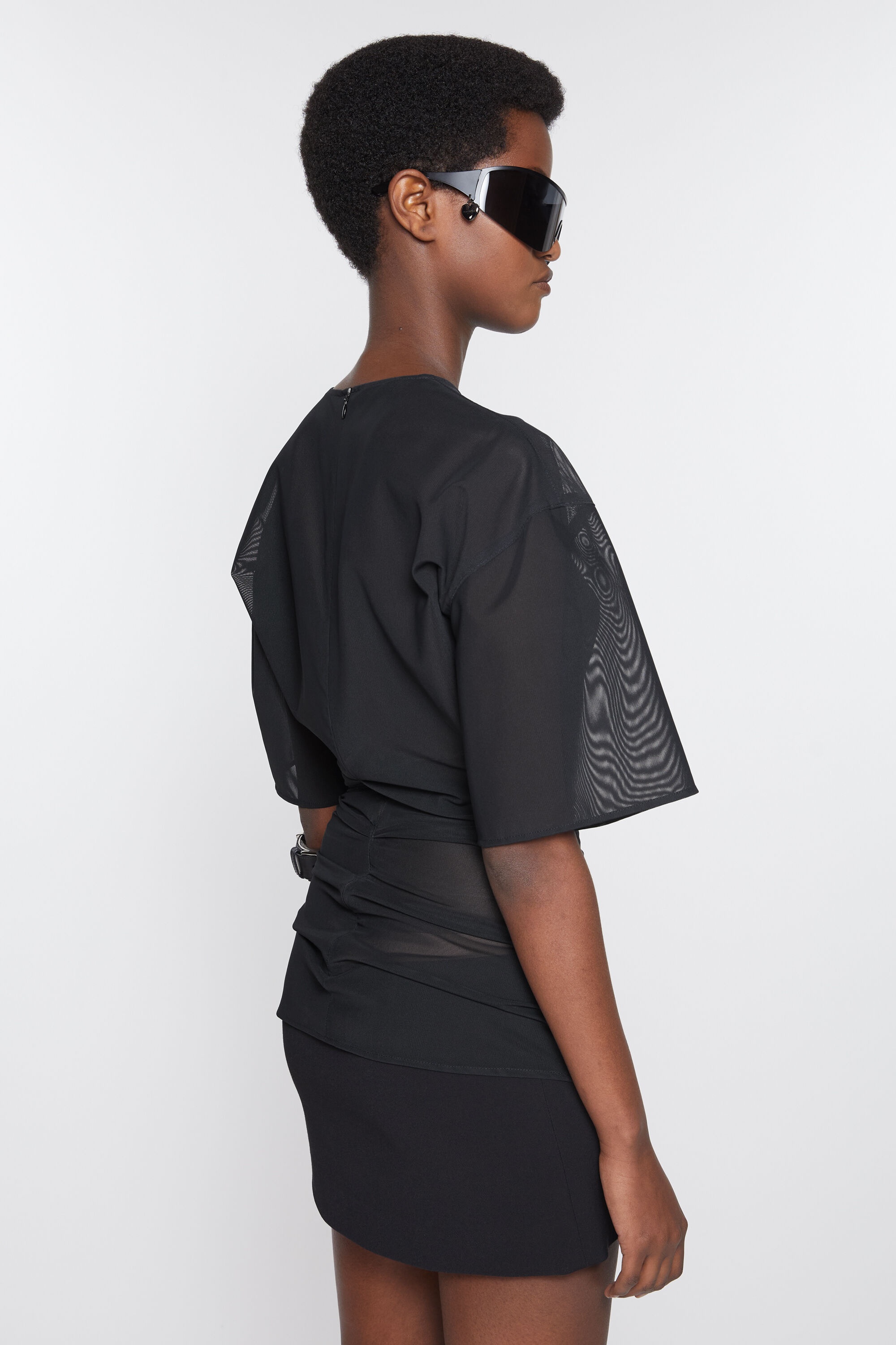Mesh t-shirt - Black - 3