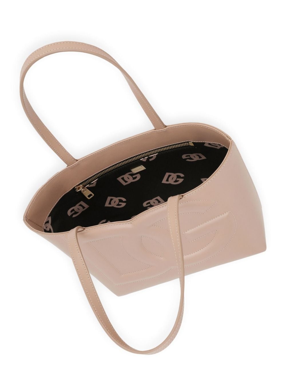 DG logo leather tote bag - 4