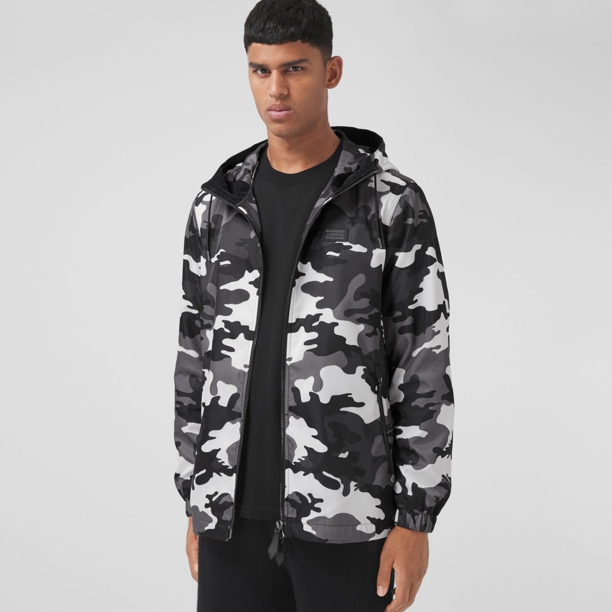 Camouflage Print Lightweight Hooded Jacket - 6