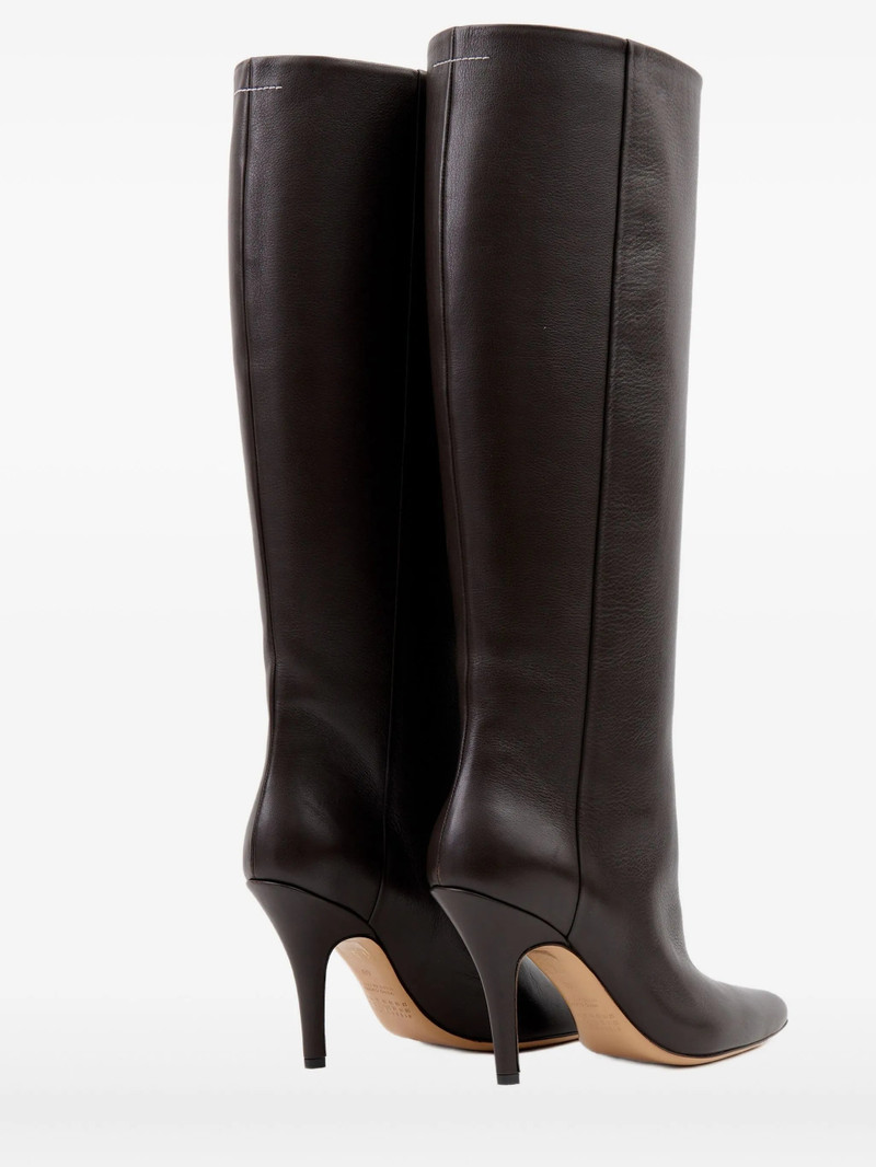 무릎 높은 heeled 부츠 4
