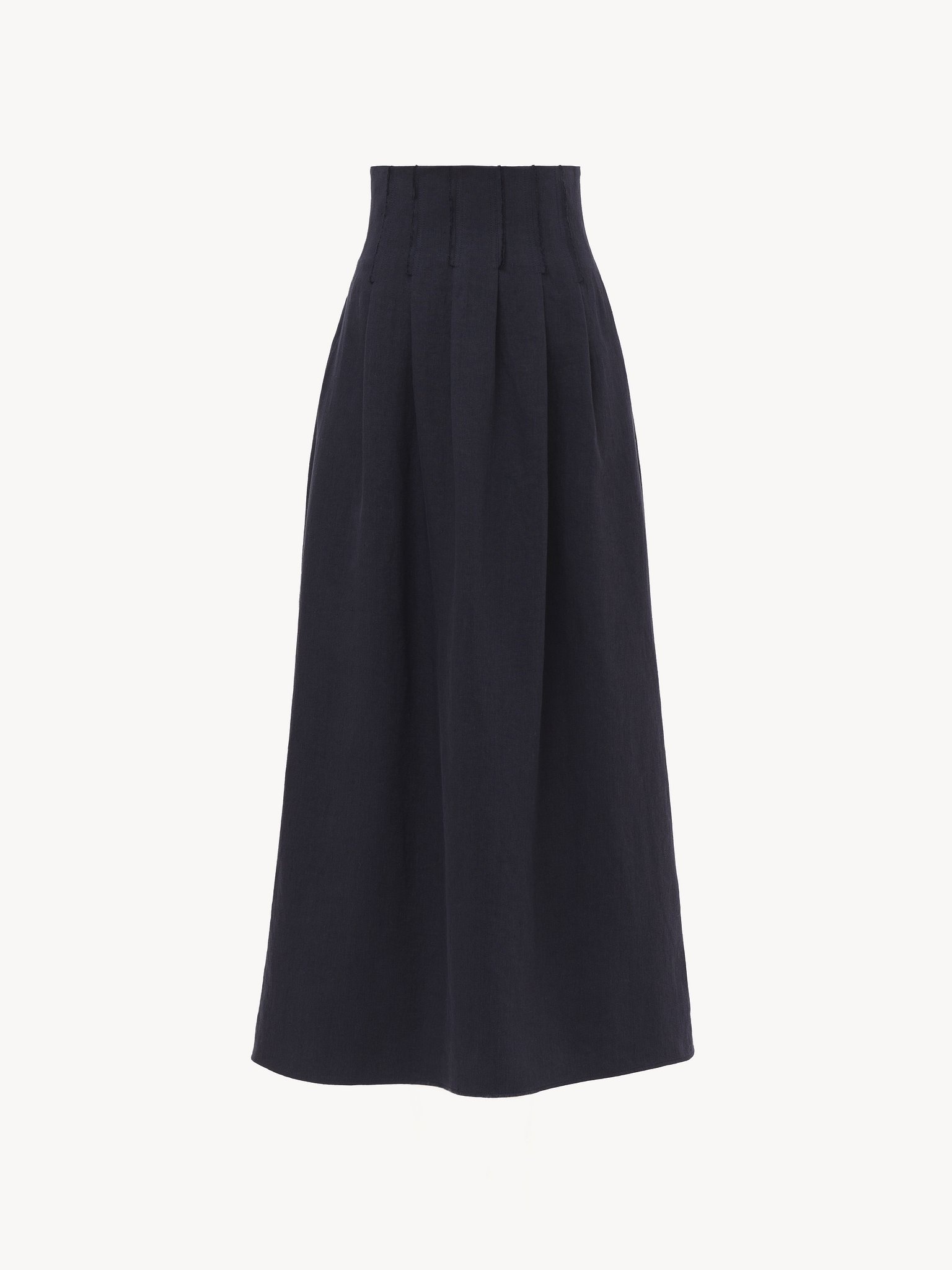 PLEATED MID-LENGTH SKIRT - 4