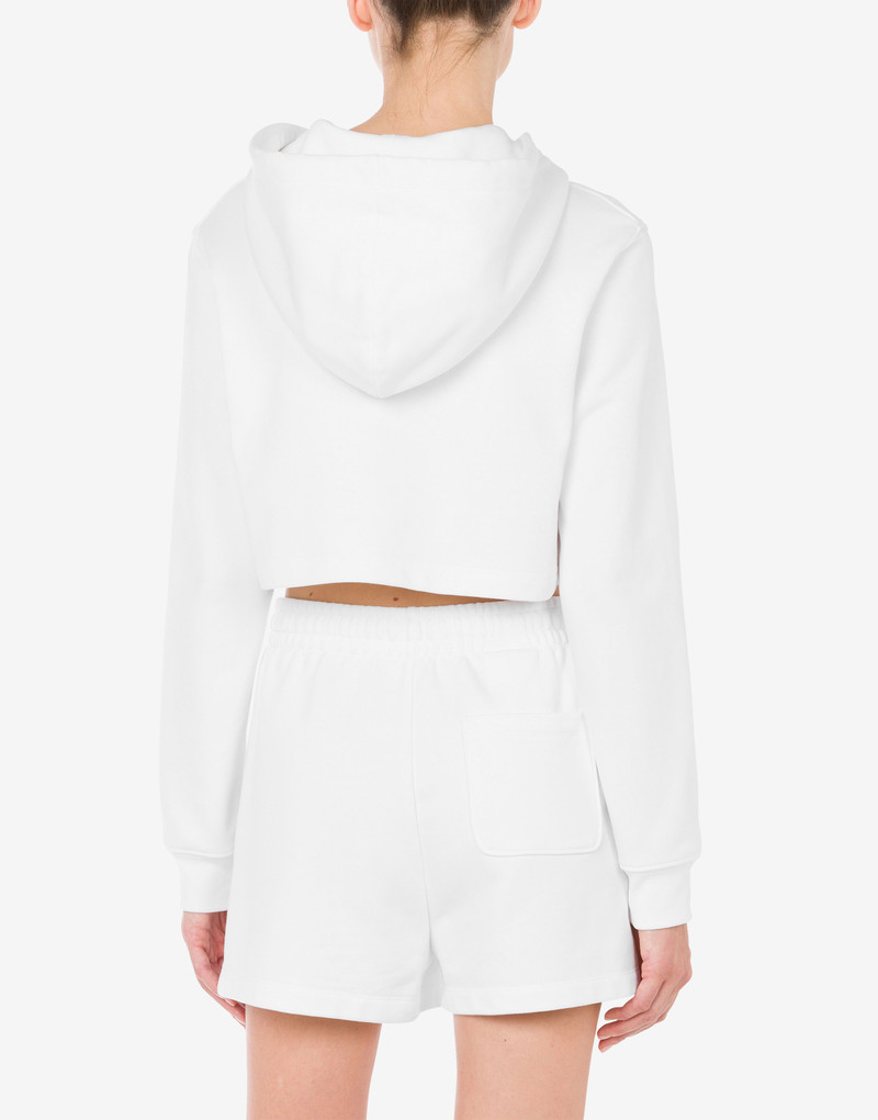 DRAWN TEDDY BEAR CROPPED SWEATSHIRT 3