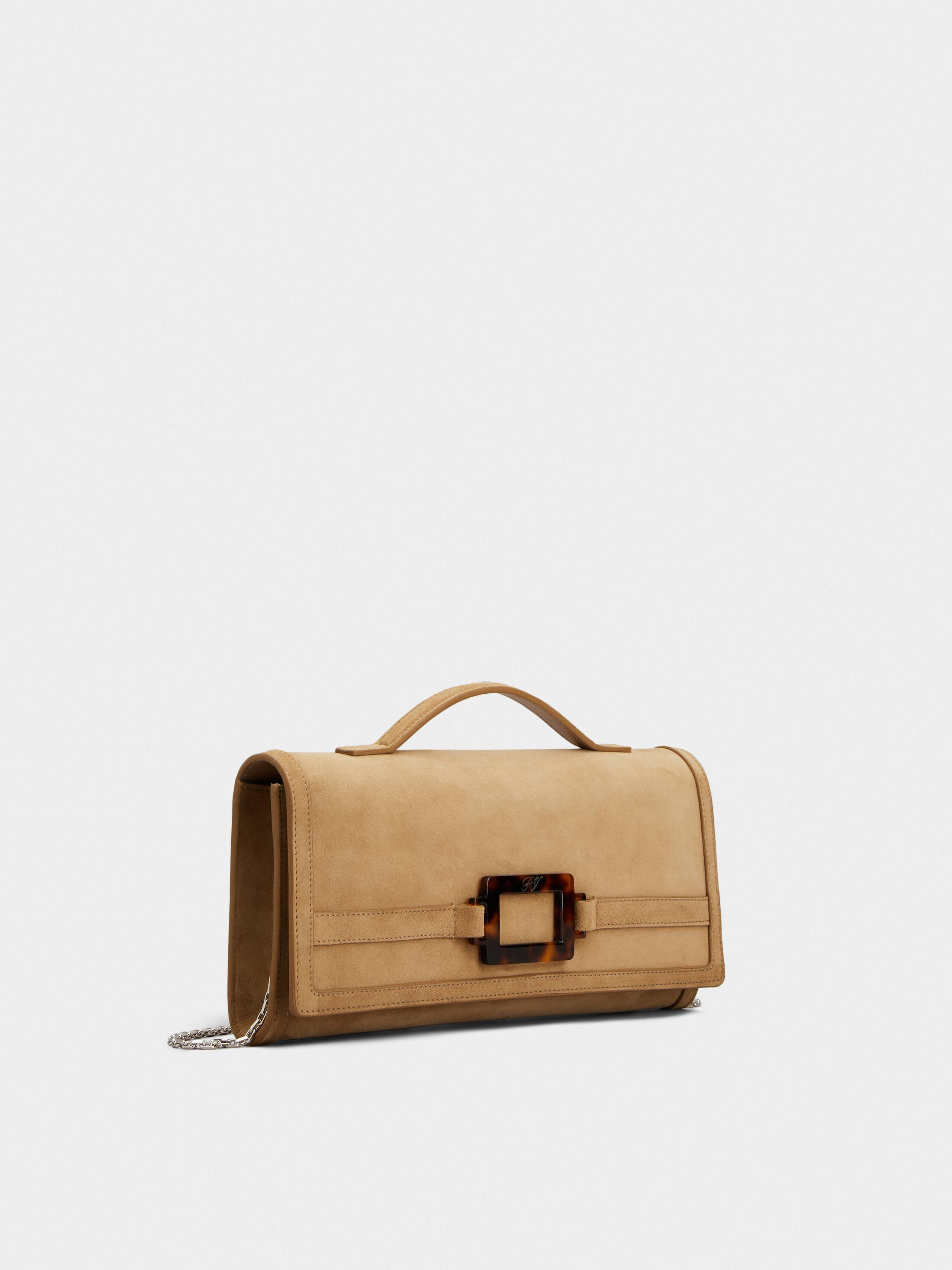 Belle Vivier Clutch in suede - 2