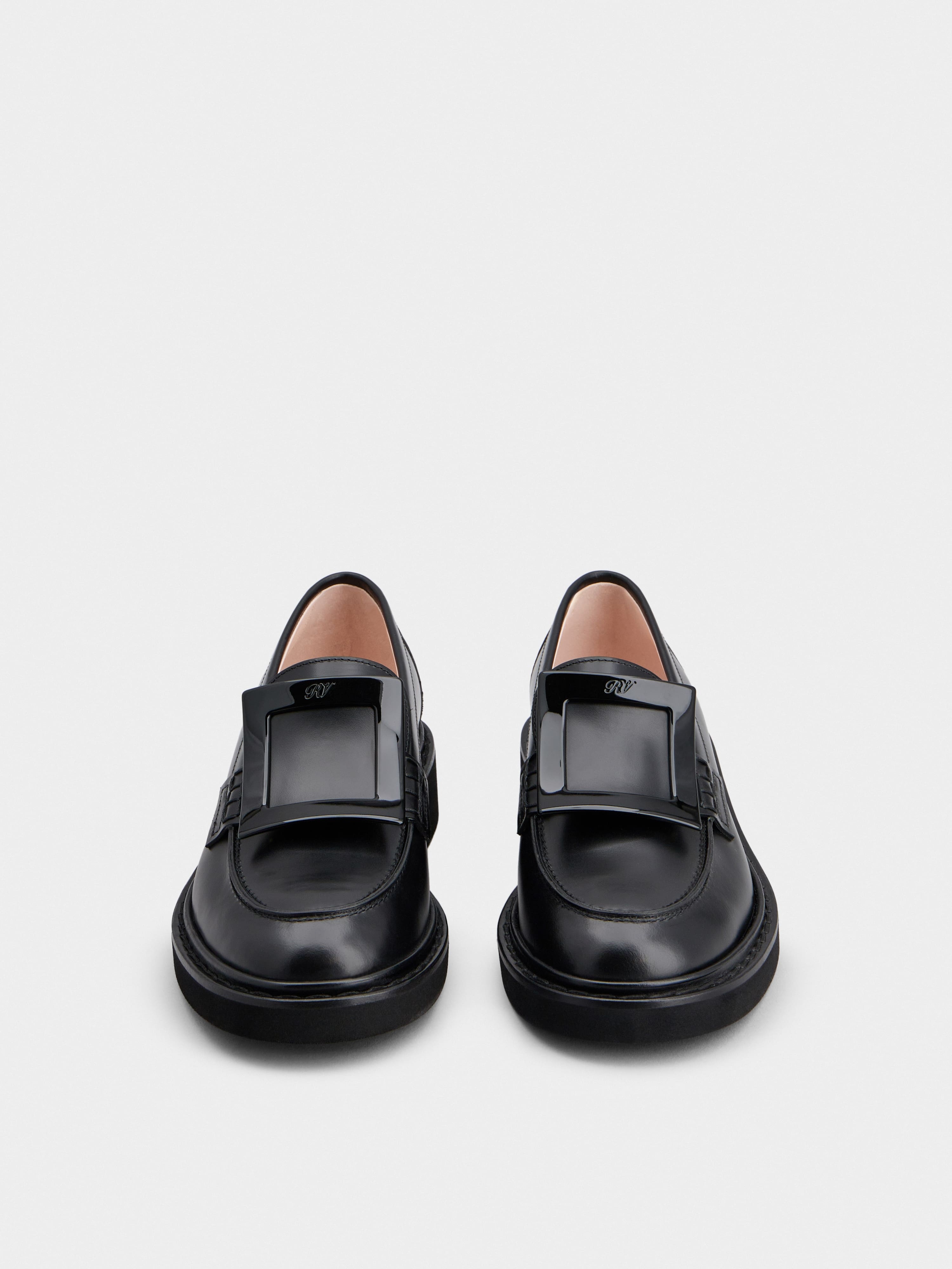 Viv' Rangers Metal Buckle Loafers in Leather - 7