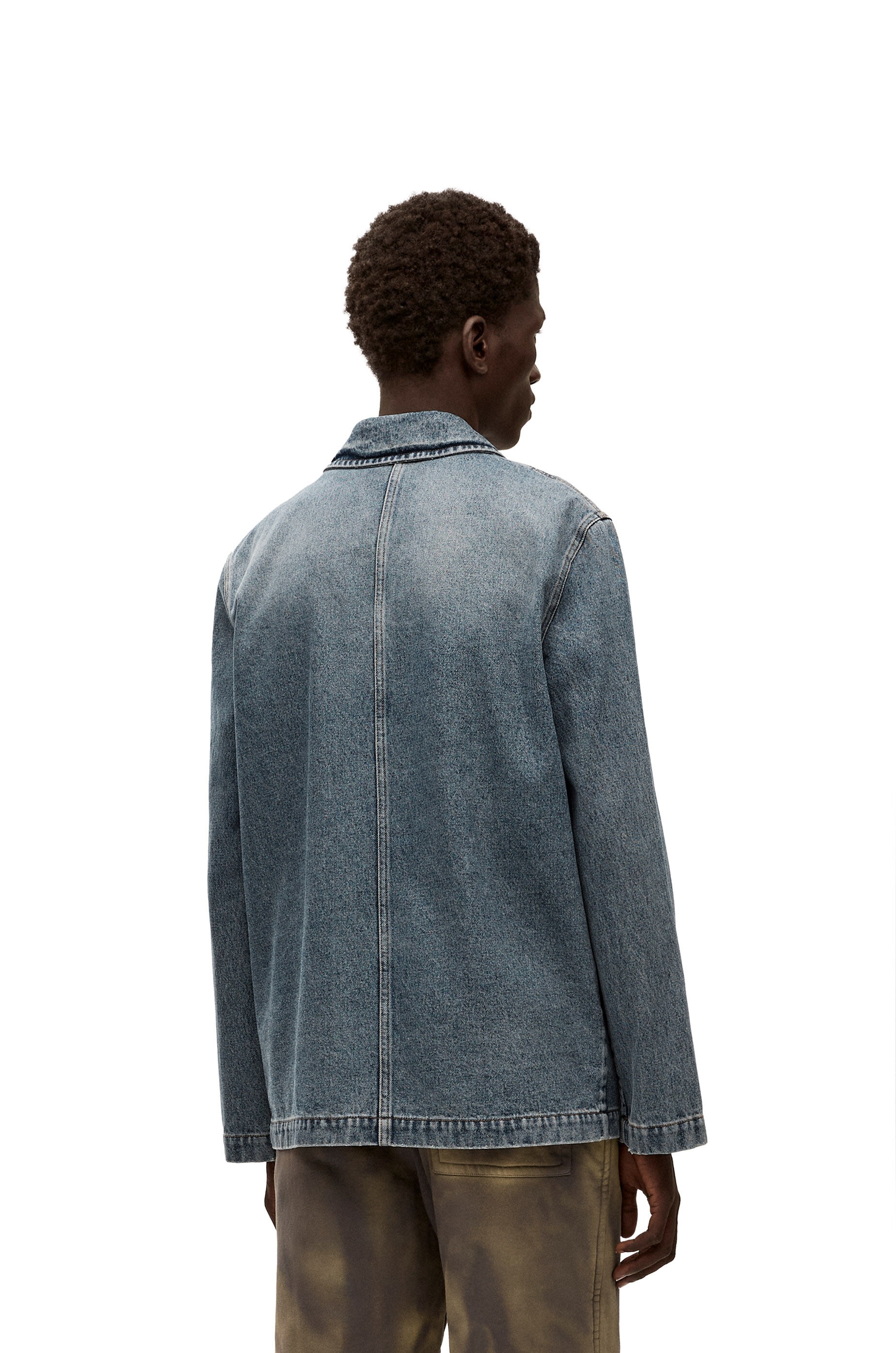 Anagram workwear jacket in denim - 4