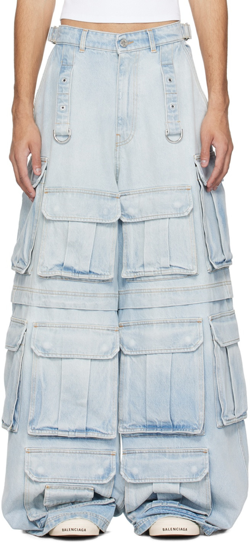 Blue Multipocket Jeans 1