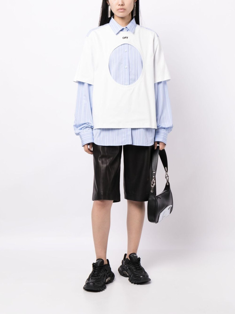 Off-White Meteor layered cotton shirt outlook