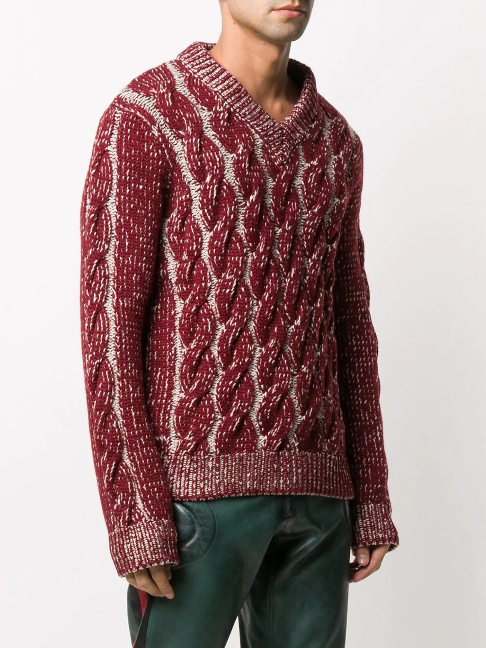 cable knit jumper  - 3