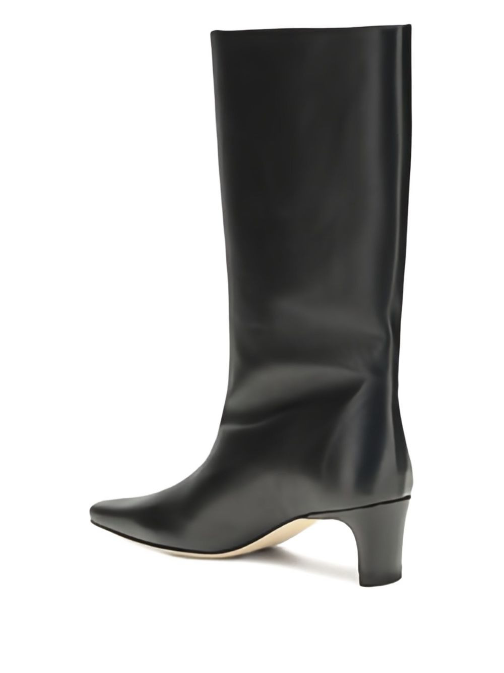55mm mid-calf length leather boots - 4