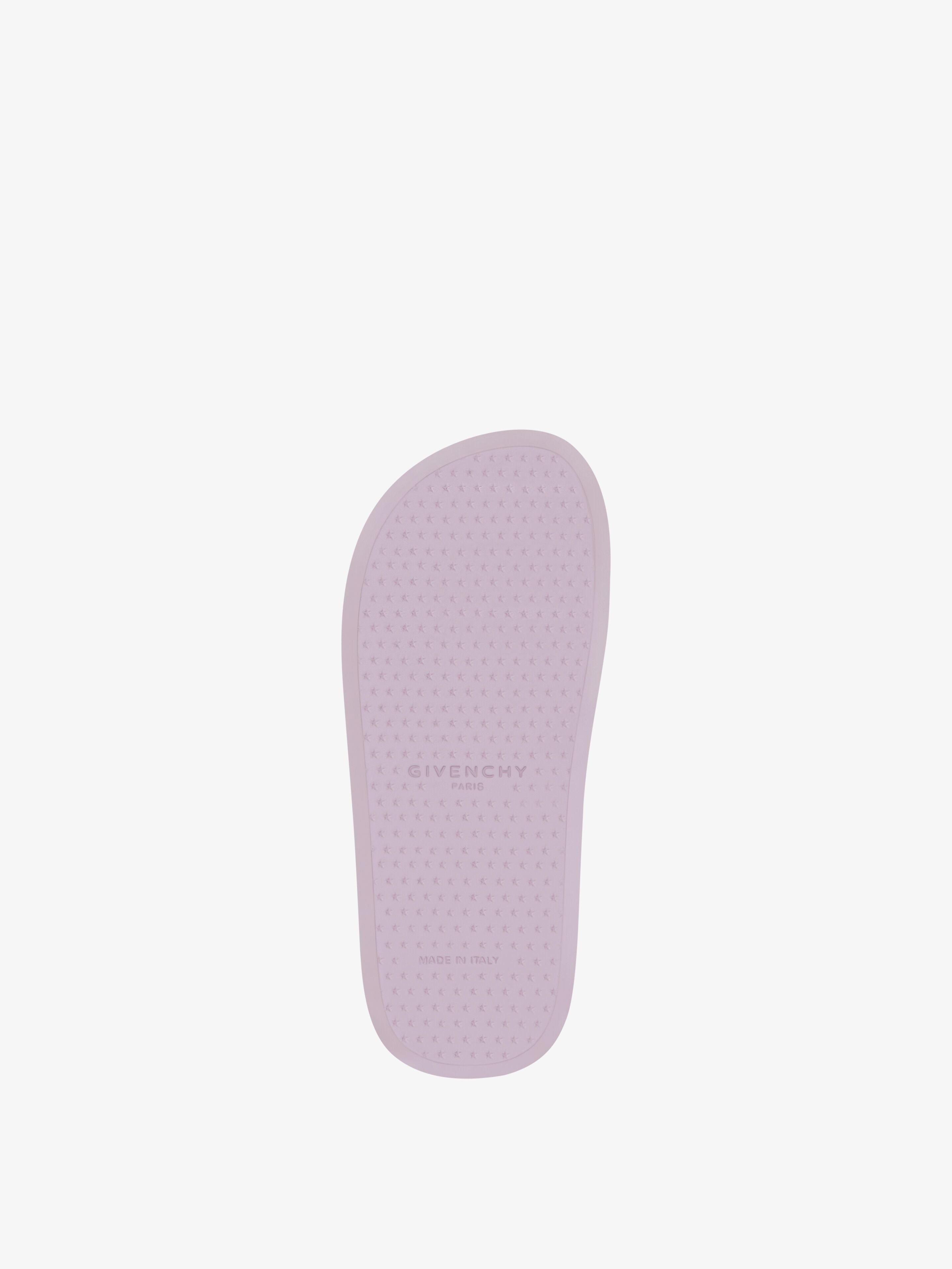 SLIDE FLAT SANDALS IN RUBBER - 5