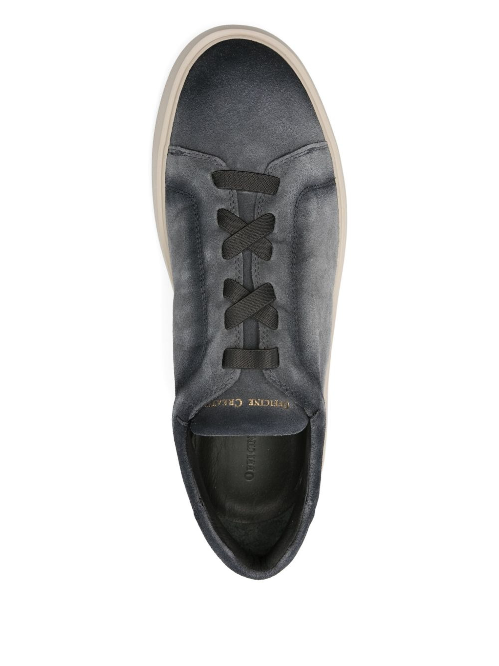 lace-up suede sneakers - 4