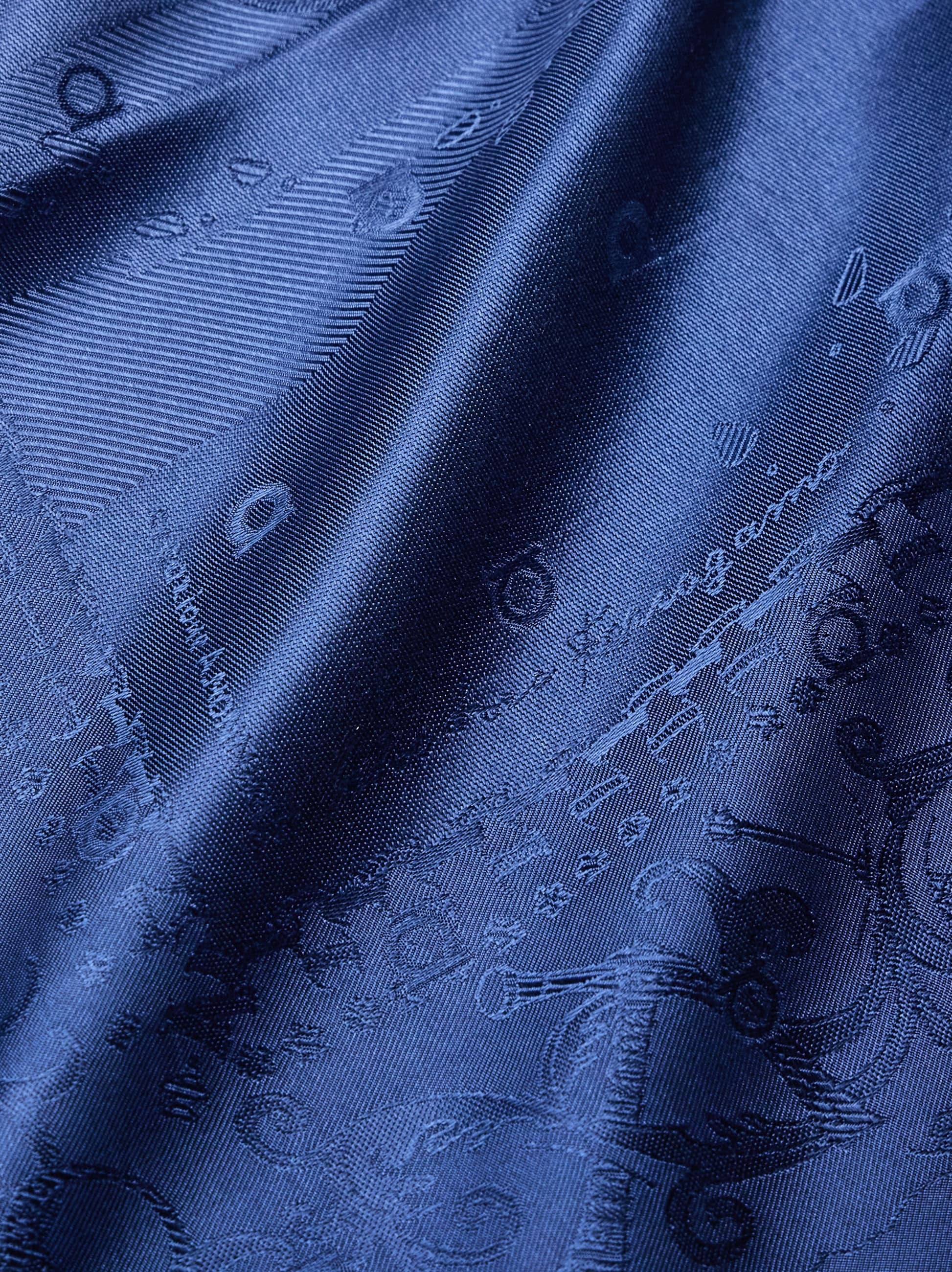Silk jacquard scarf with palazzo motif - 2