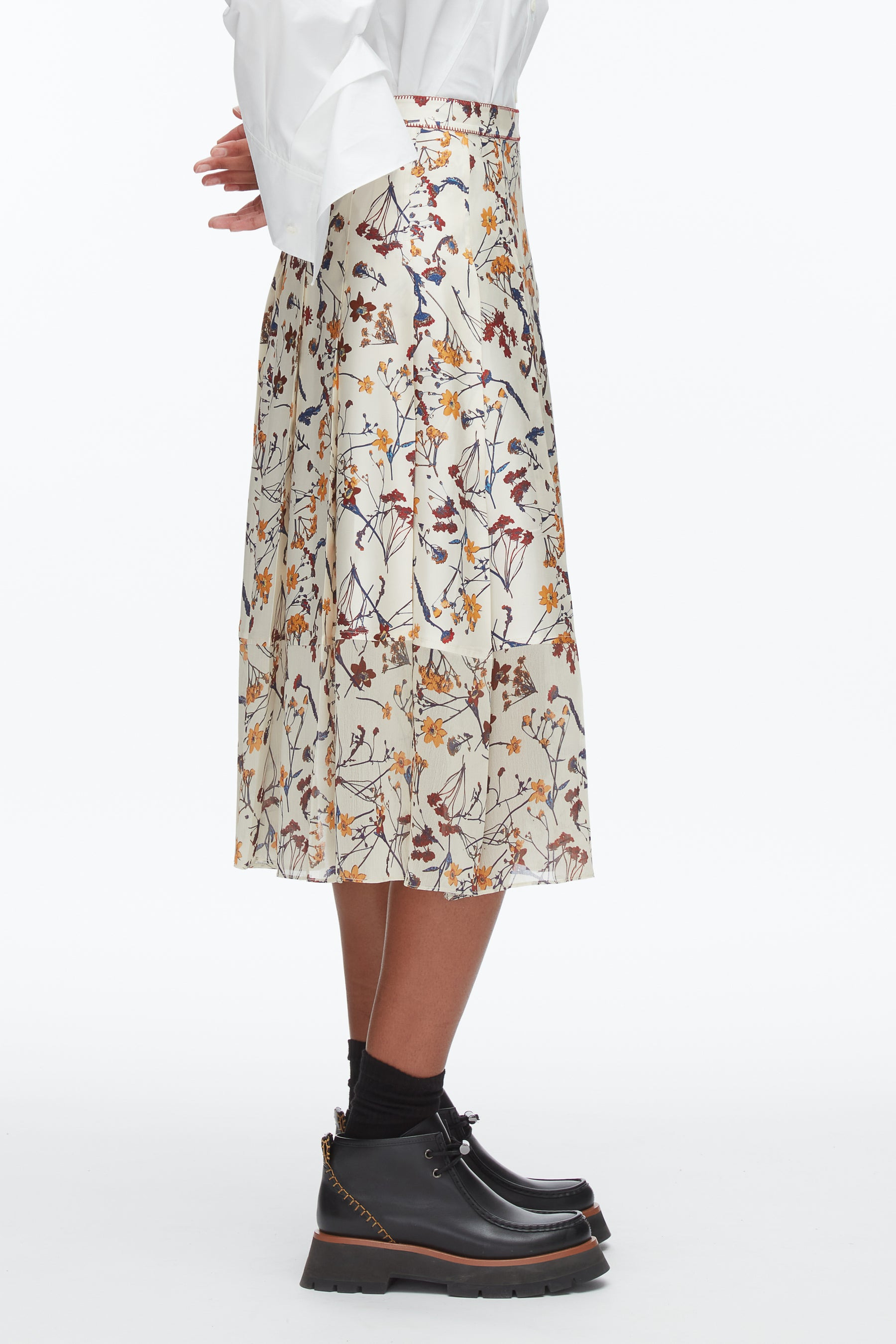 Bliss Floral Pleated Skirt - 4