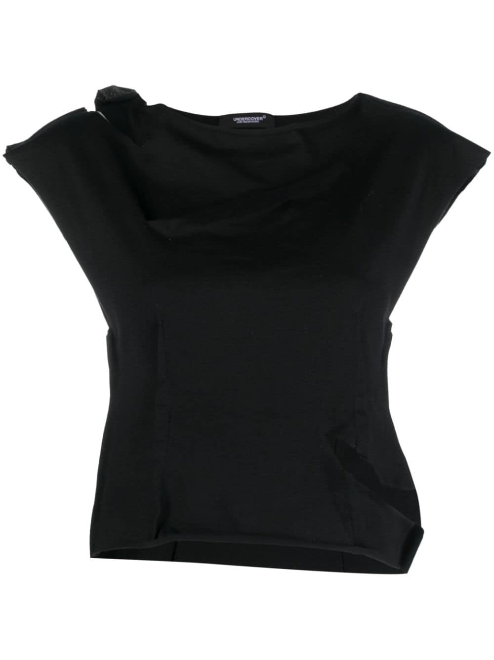 cut-out cotton T-shirt - 1