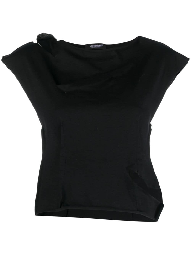 cut-out cotton T-shirt 1