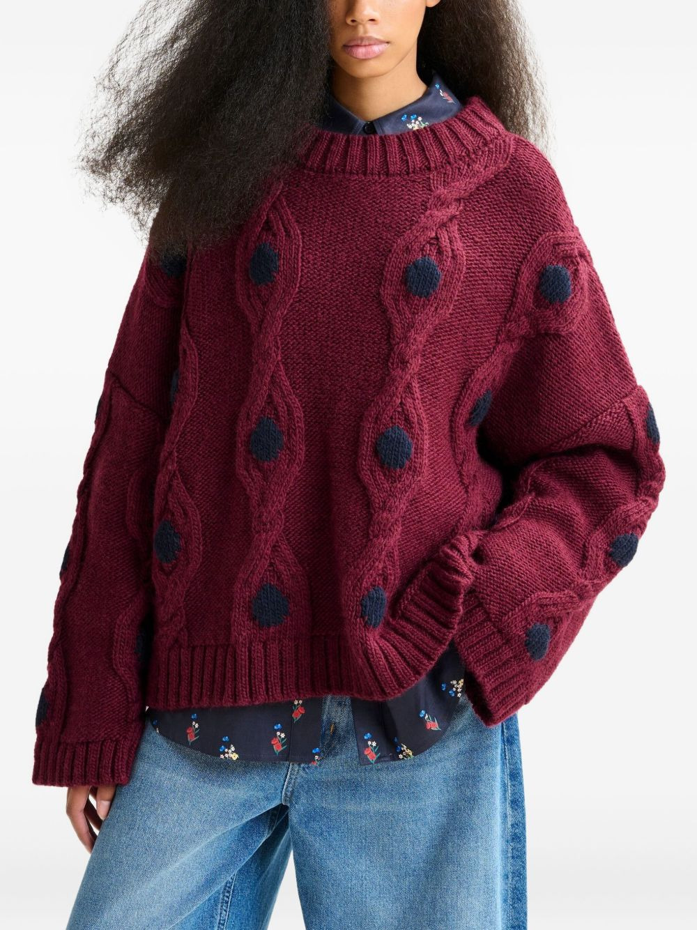 Ixel cable-knit sweater - 3