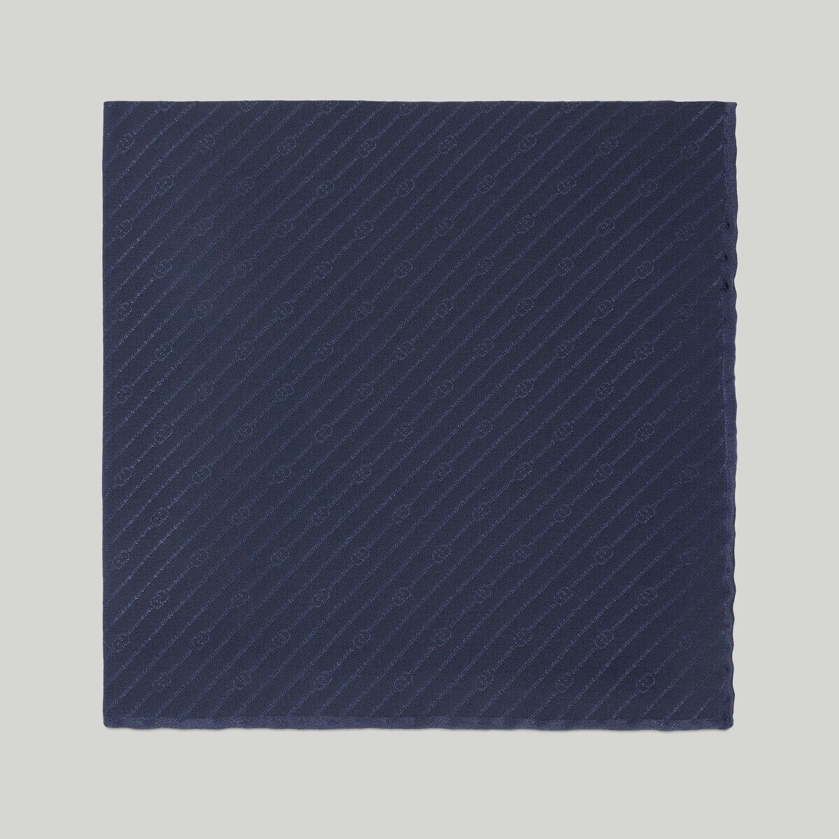 Interlocking G silk pocket square - 2