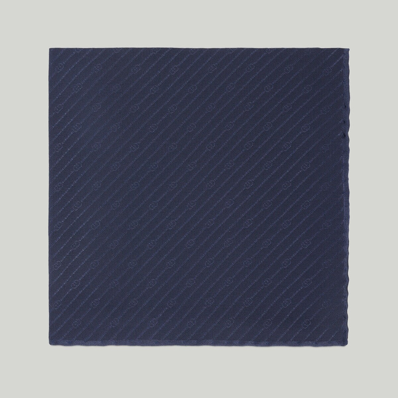 GUCCI Interlocking G silk pocket square outlook