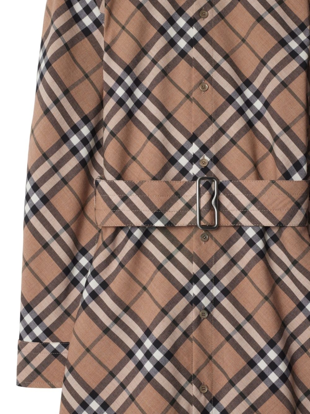 checked shirt dress - 5