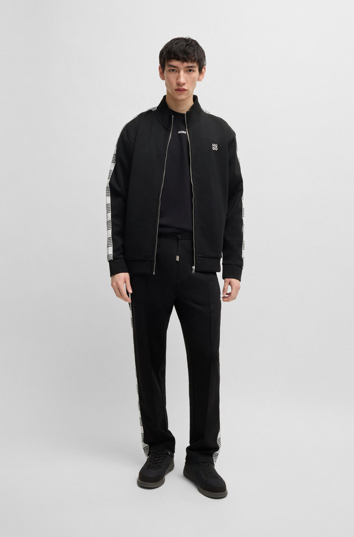 SWEATSHIRT WITH CHECKED TAPE - 4