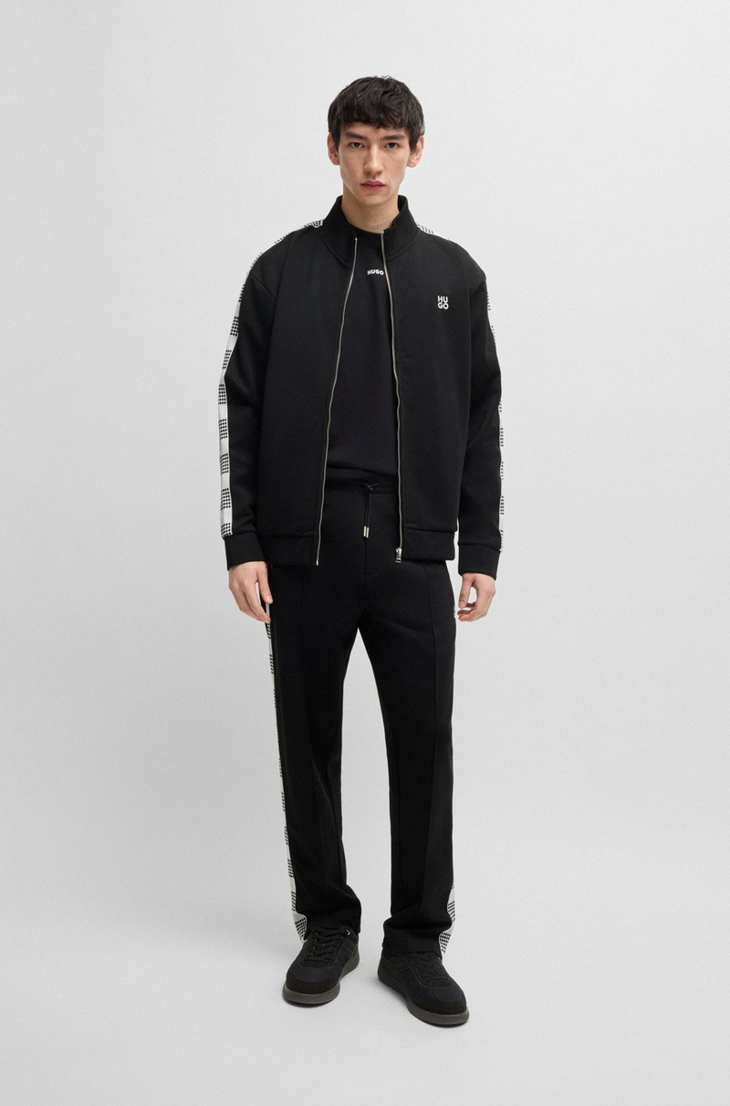 HUGO SWEATSHIRT WITH CHECKED TAPE outlook