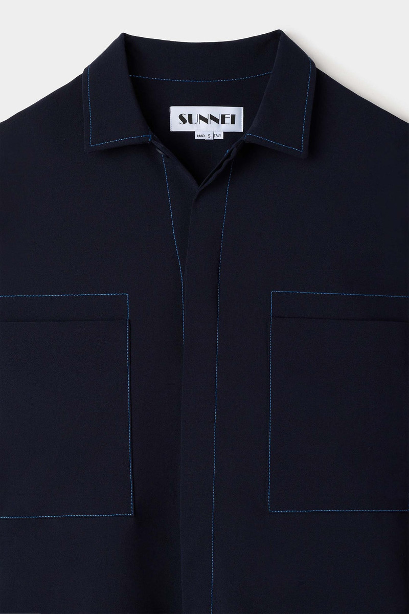 MEGA OVER SHIRT / dark blue 5