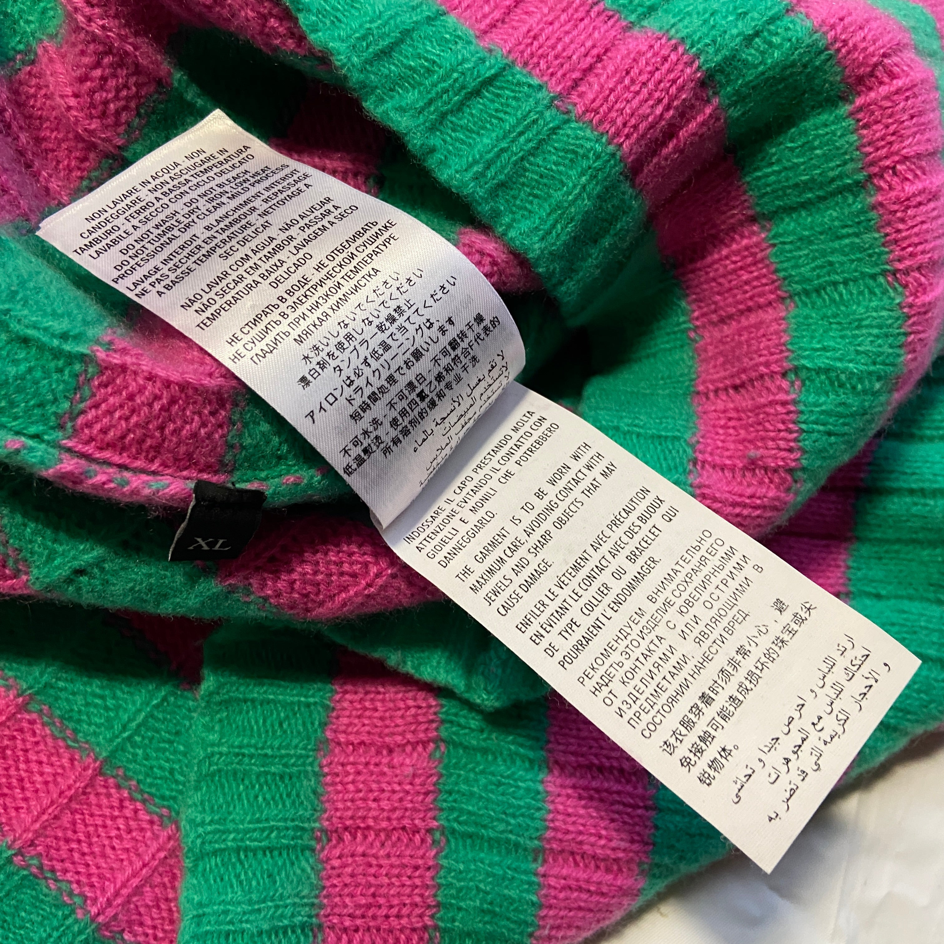 Gucci metalic wool knit crewneck sweater XL - 9