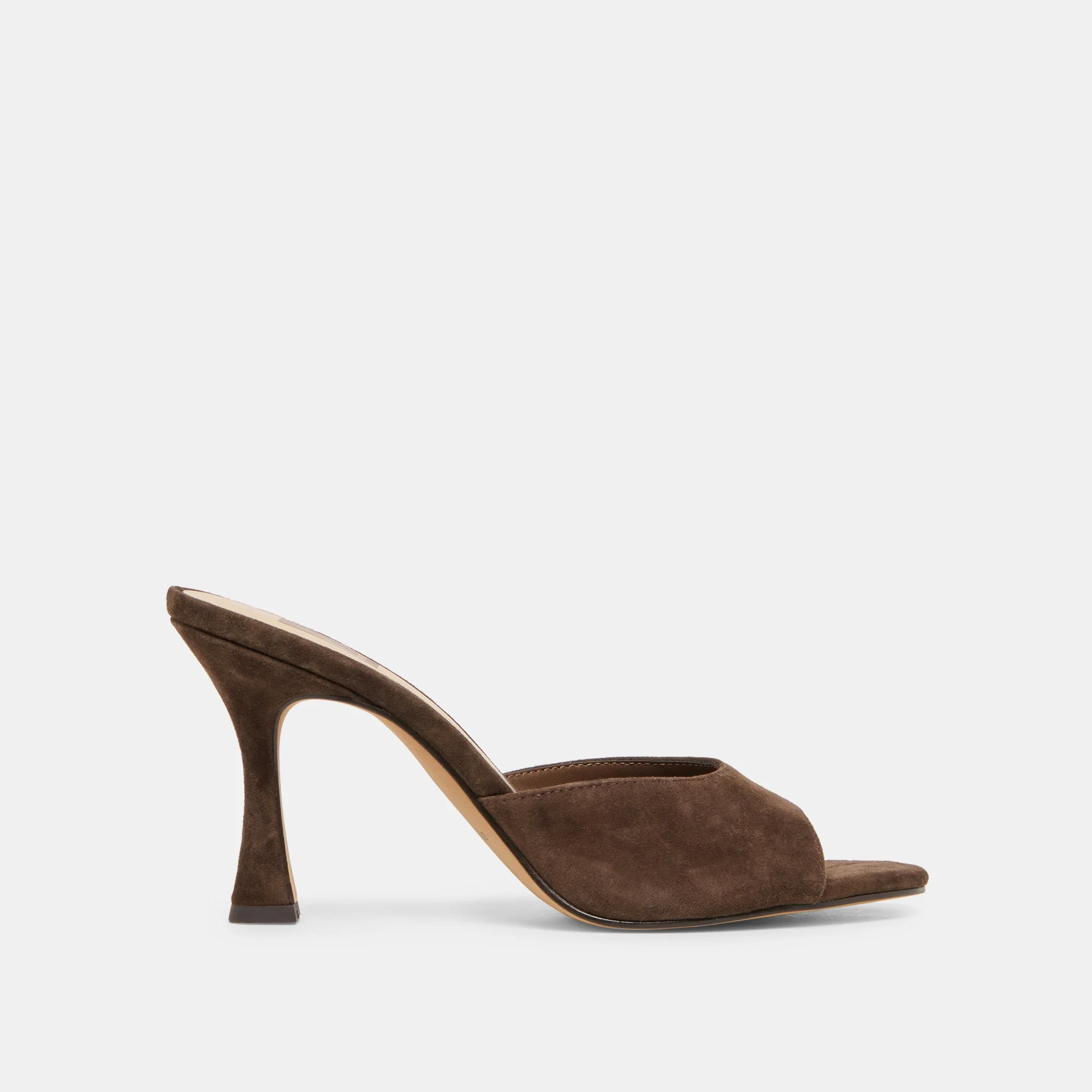ROSHA HEELS DK BROWN SUEDE - 1