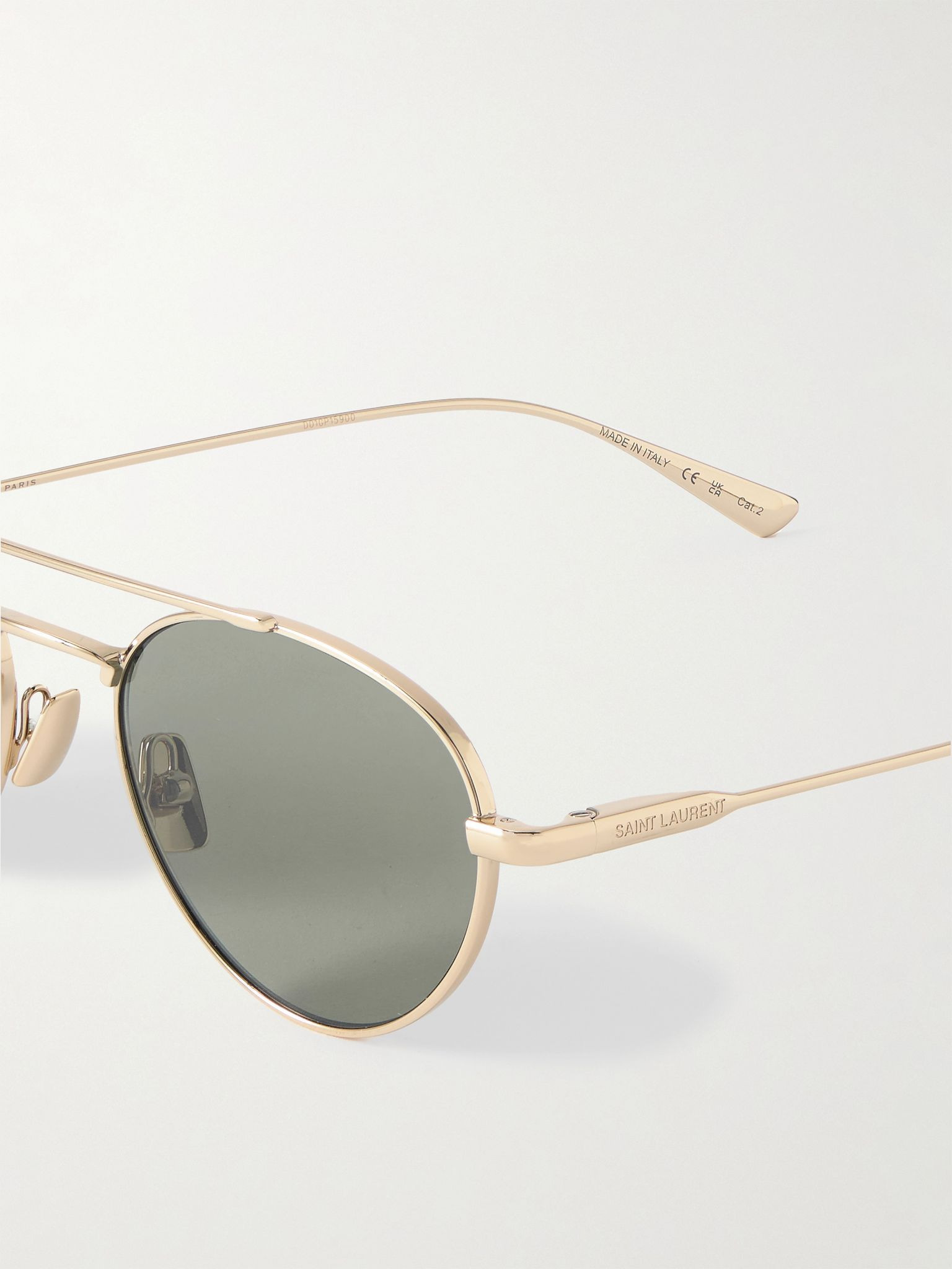 Aviator-Style Gold-Tone Sunglasses Gold - 3