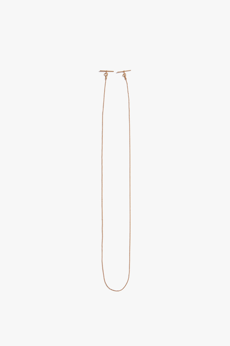 T-Bar Scarf Necklace in Gold 1