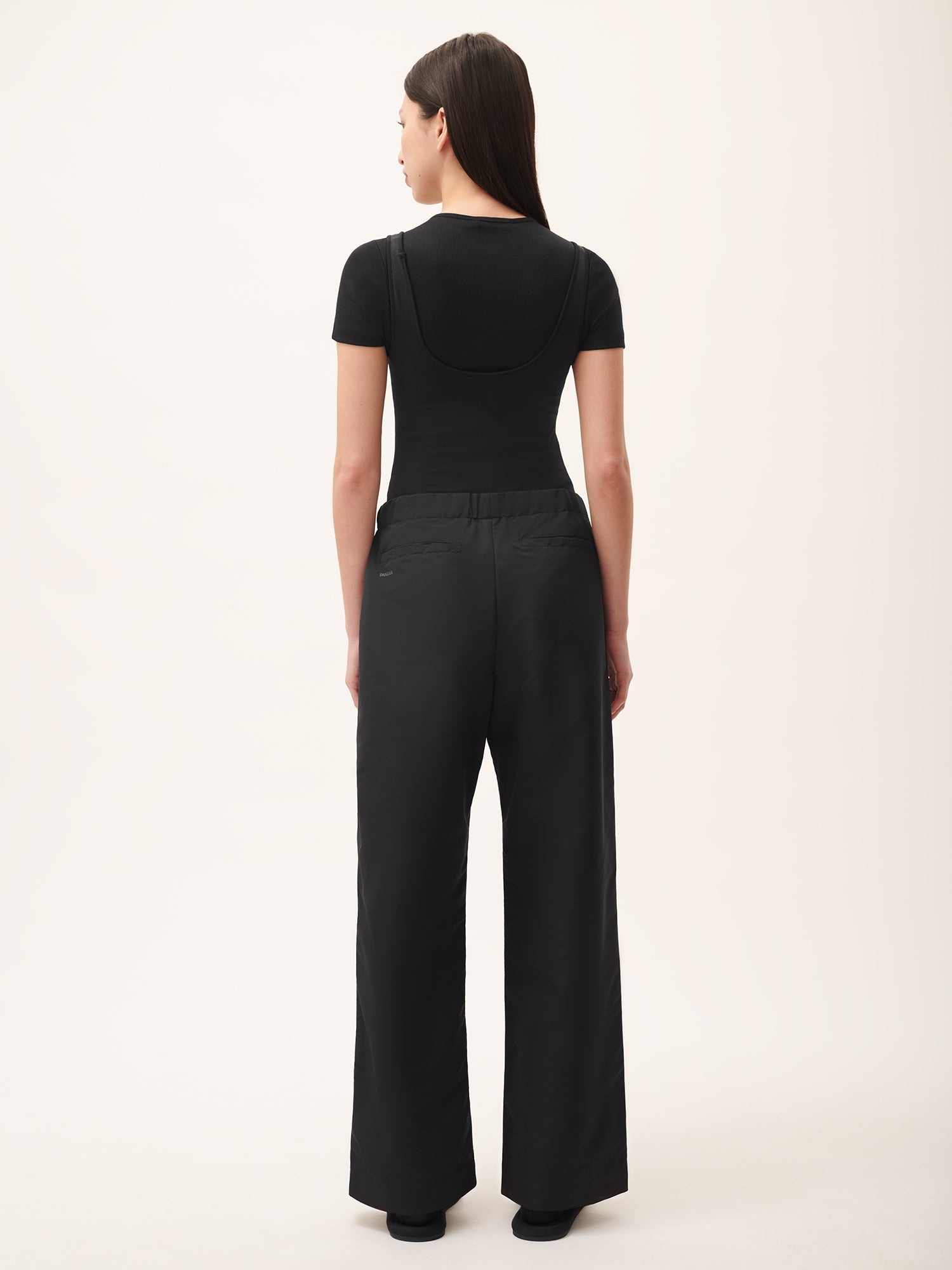 Women's (gaia)PLNT Nylon Straight Leg Track Pants - Black - 4