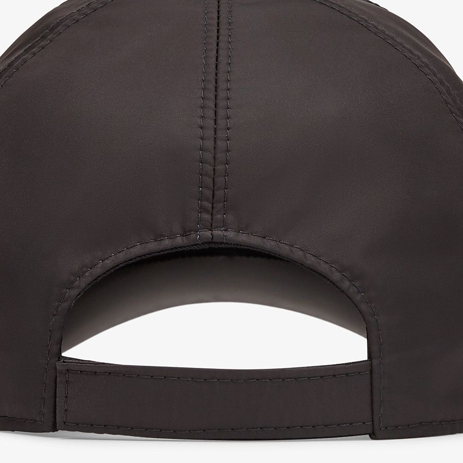 Black nylon baseball cap - 2