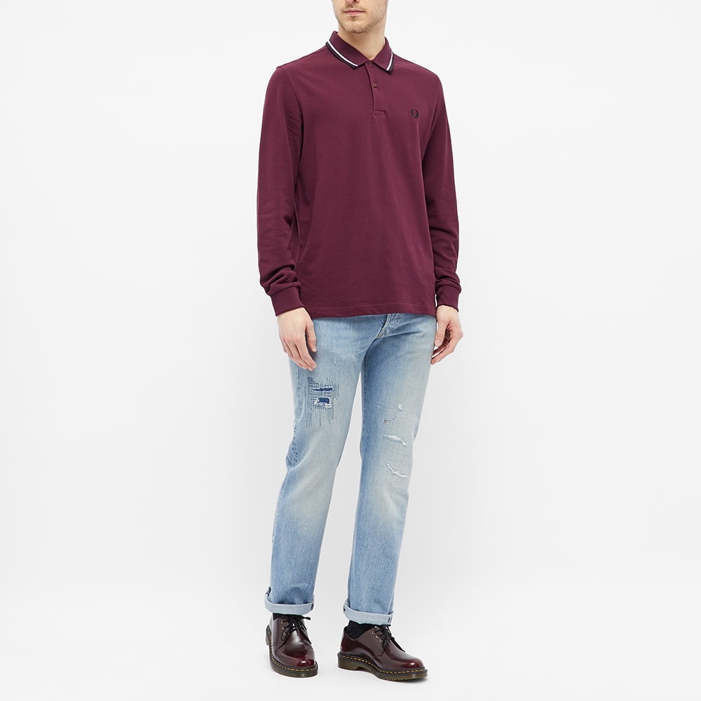 Fred Perry Long Sleeved Twin Tipped Polo - 6