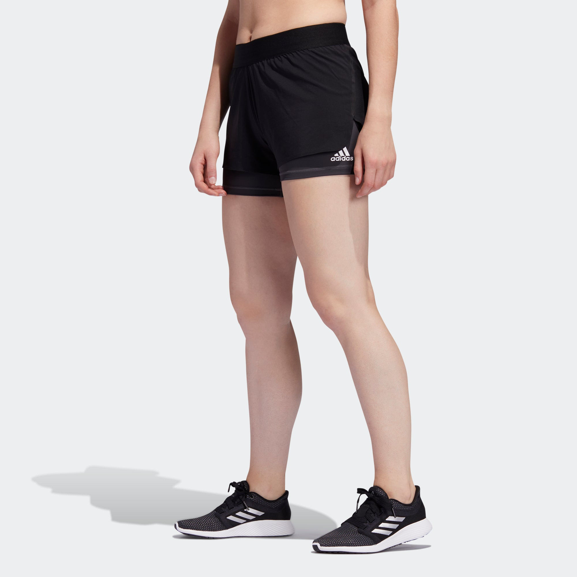 (WMNS) adidas Alphaskin Two-in-One Shorts Asia Sizing 'Black' FJ7130 - 5