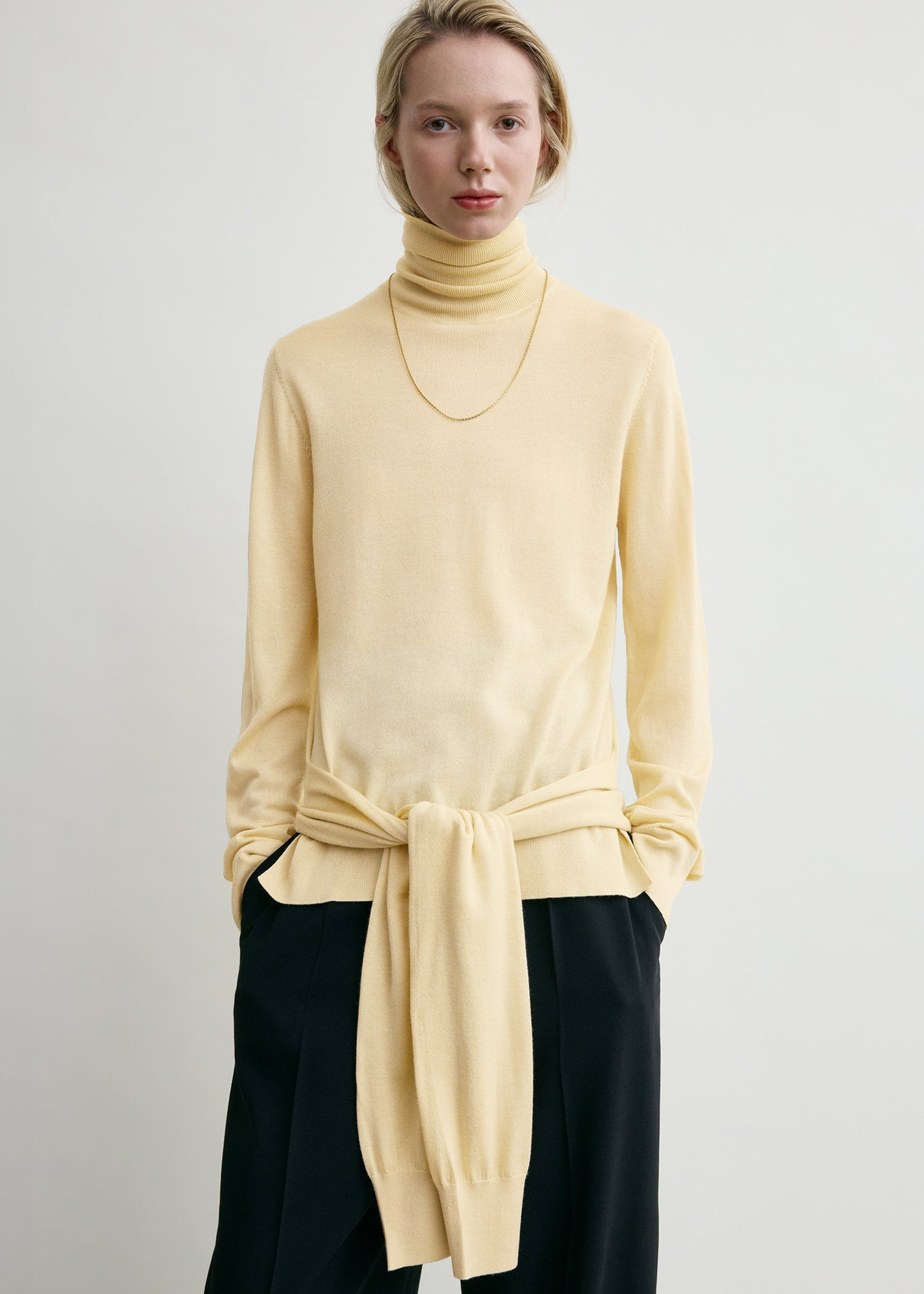 Double-sleeve turtleneck champagne - 5