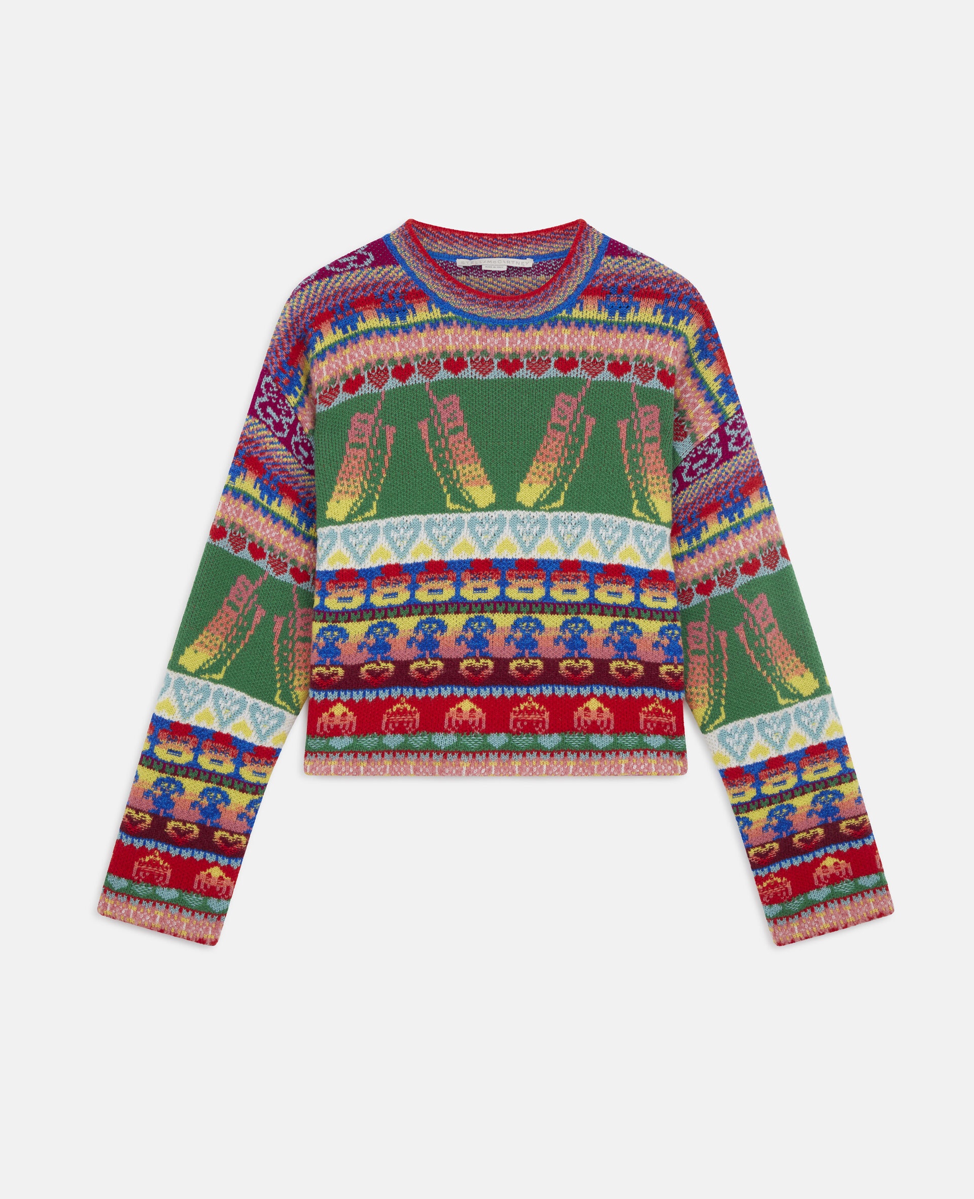 Keep In Touch' Cropped Sweater - 1