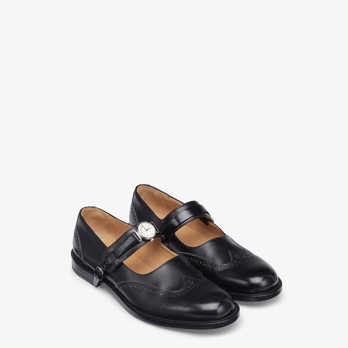 OUTLET【FENDI】BLACK☆Ballerinas ストラップ パンプス 20mm OUTLET【FENDI】BLACK☆Ballerinas ストラップ パンプス 20mm