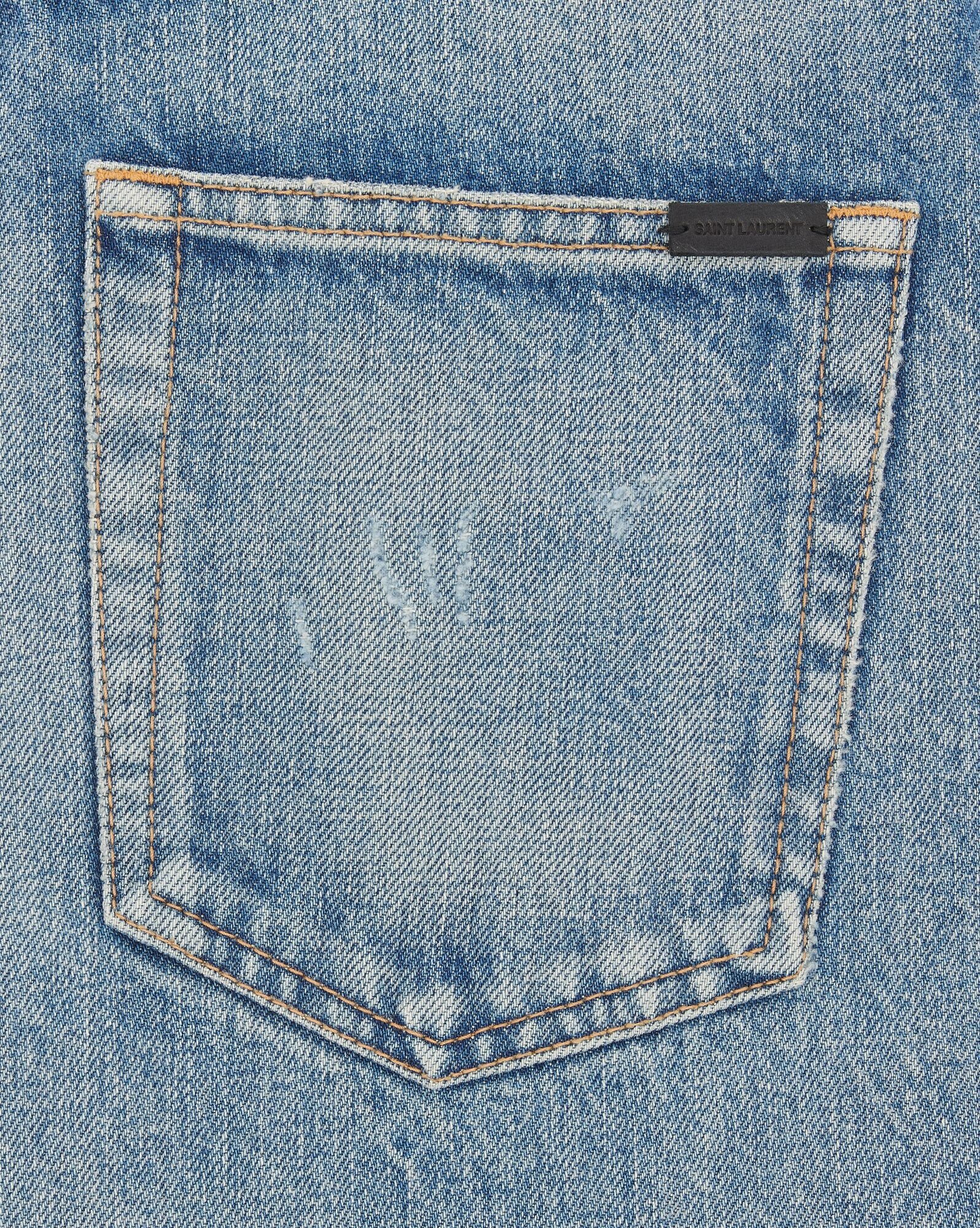 long straight jeans in charlotte blue denim - 4