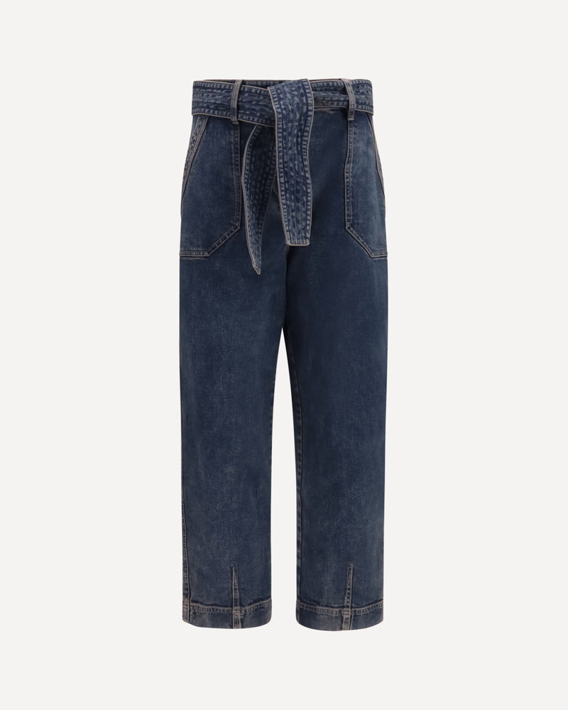 Wide-leg Jeans with belt 1