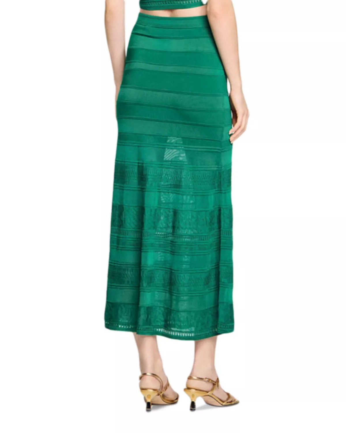 Decorative Knit Maxi Skirt - 3