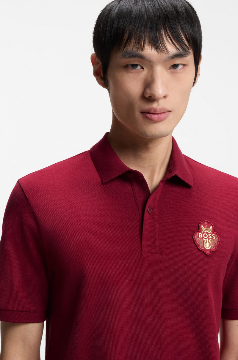 LOGO-ARTWORK POLO SHIRT IN COTTON PIQUÉ 3