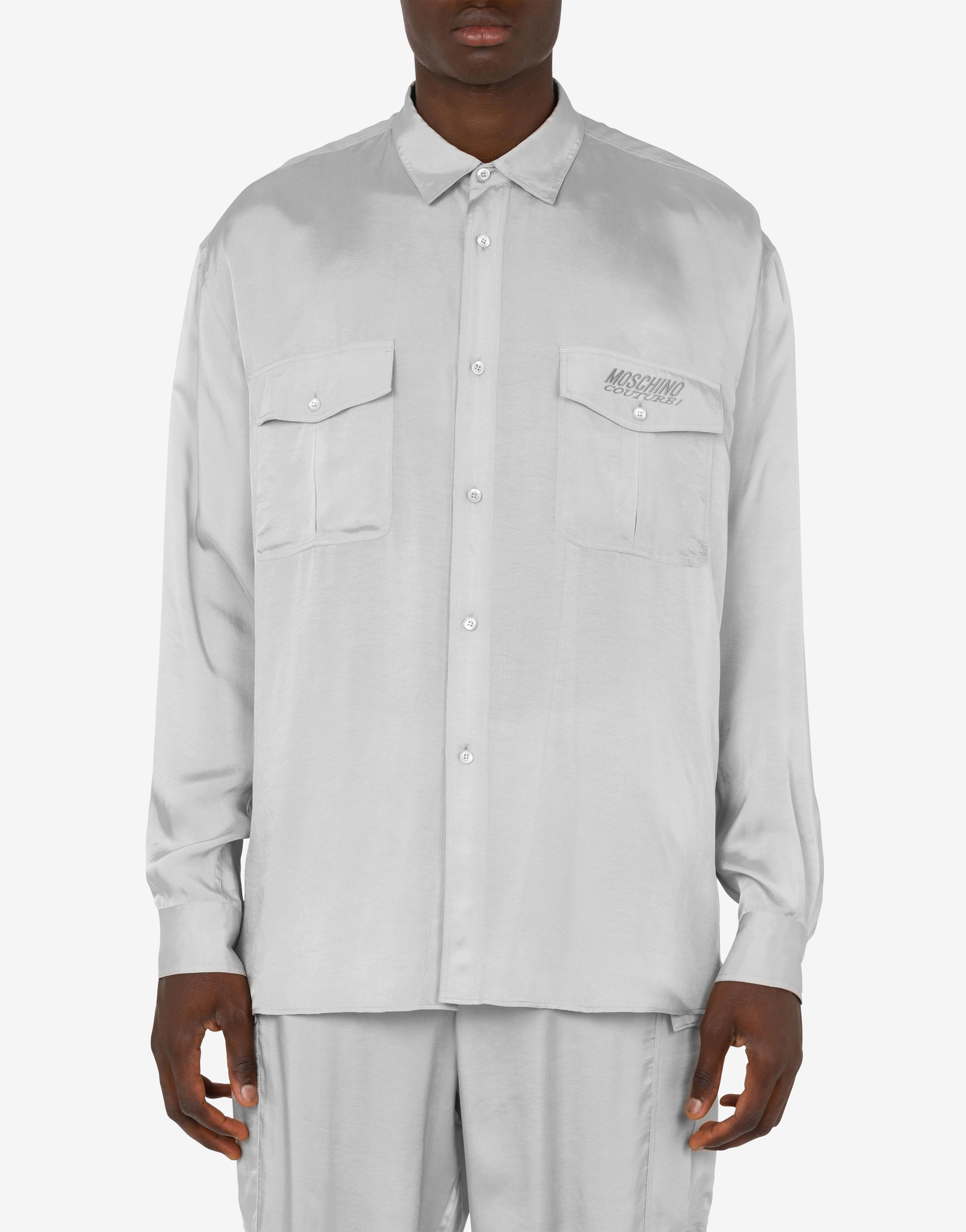 CUPRO AND VISCOSE TWILL SHIRT - 2