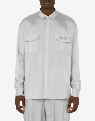 Moschino CUPRO AND VISCOSE TWILL SHIRT outlook