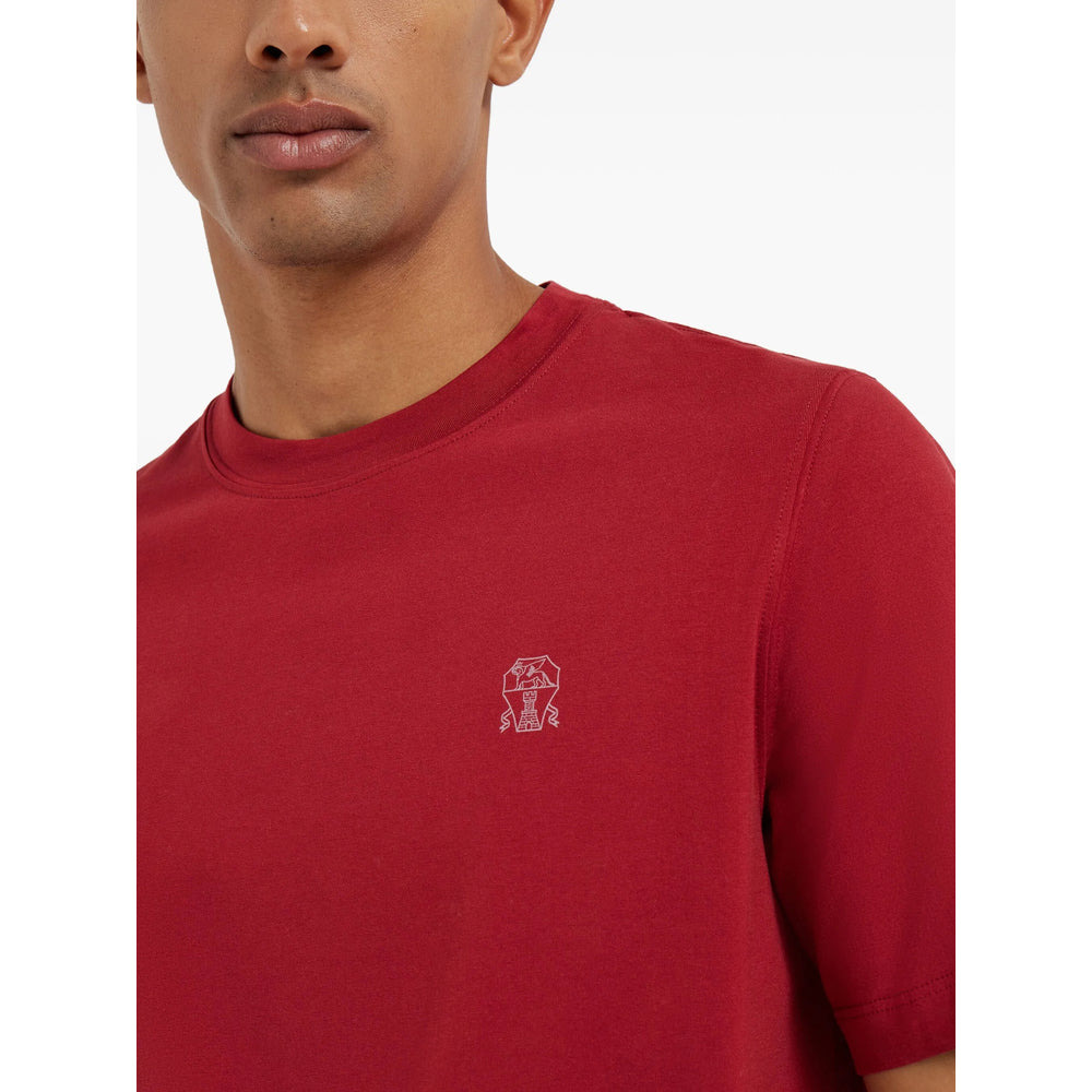 Brunello Cucinelli Red T-Shirts & Vests - T-Shirts Men - 4