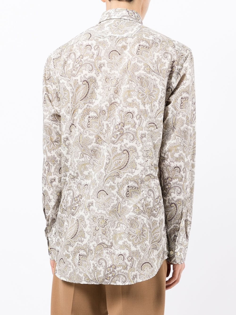 paisley-print cotton shirt - 4