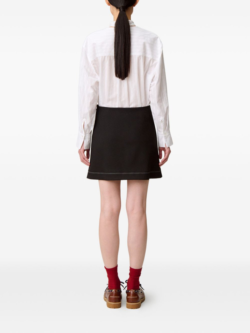 contrast-stitch mini skirt 3