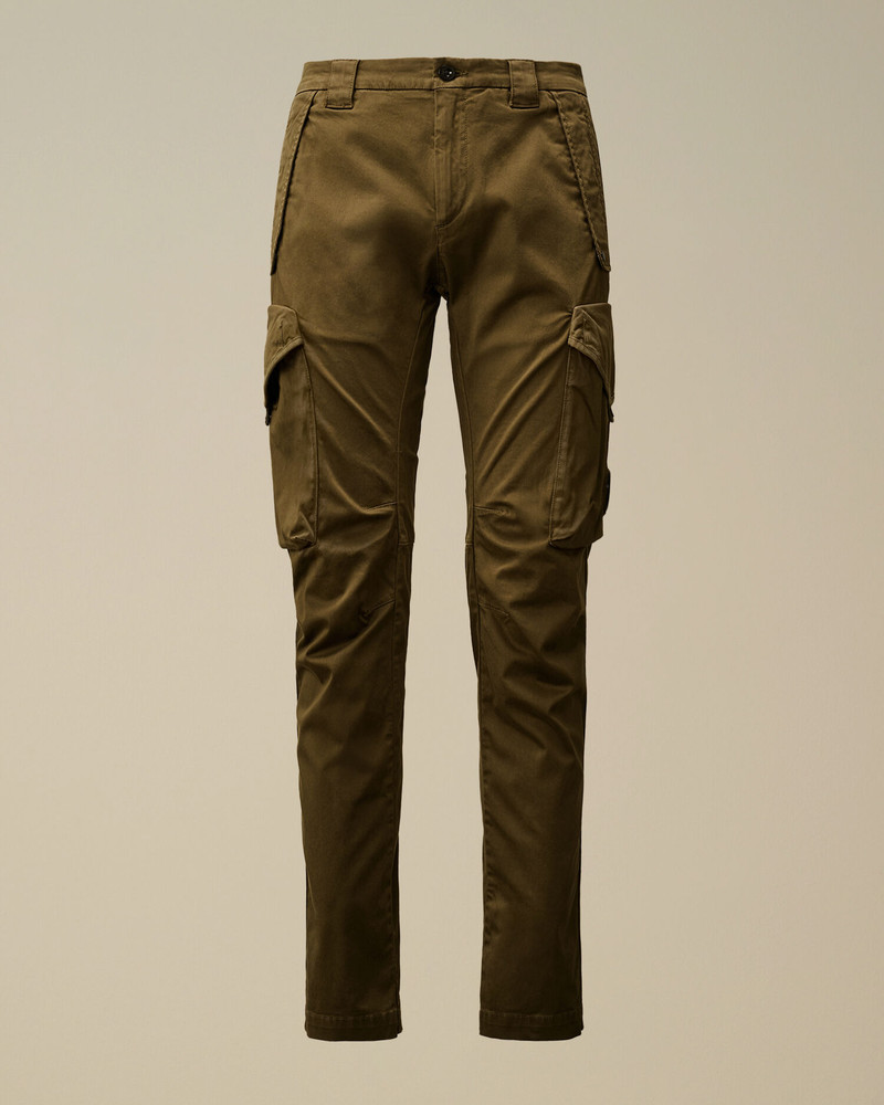 Stretch Sateen Utility Cargo Lens Pants 1