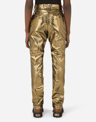 Dolce & Gabbana Laminated stretch technical fabric pants outlook